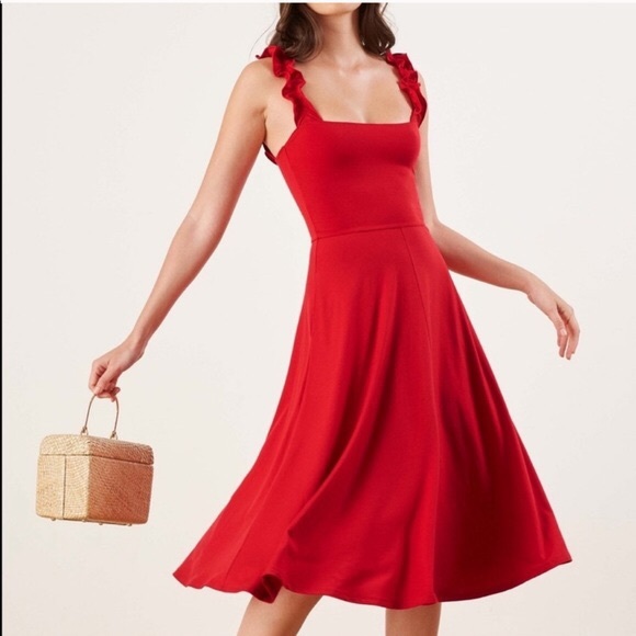Reformation Dresses & Skirts - Reformation Eda Dress in Lipstick